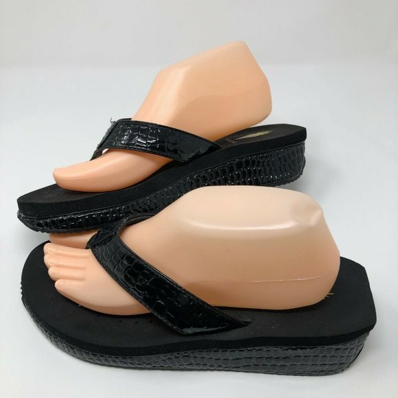 Volatile Wedge Heel Flip Flop Womens Size 9 Thong